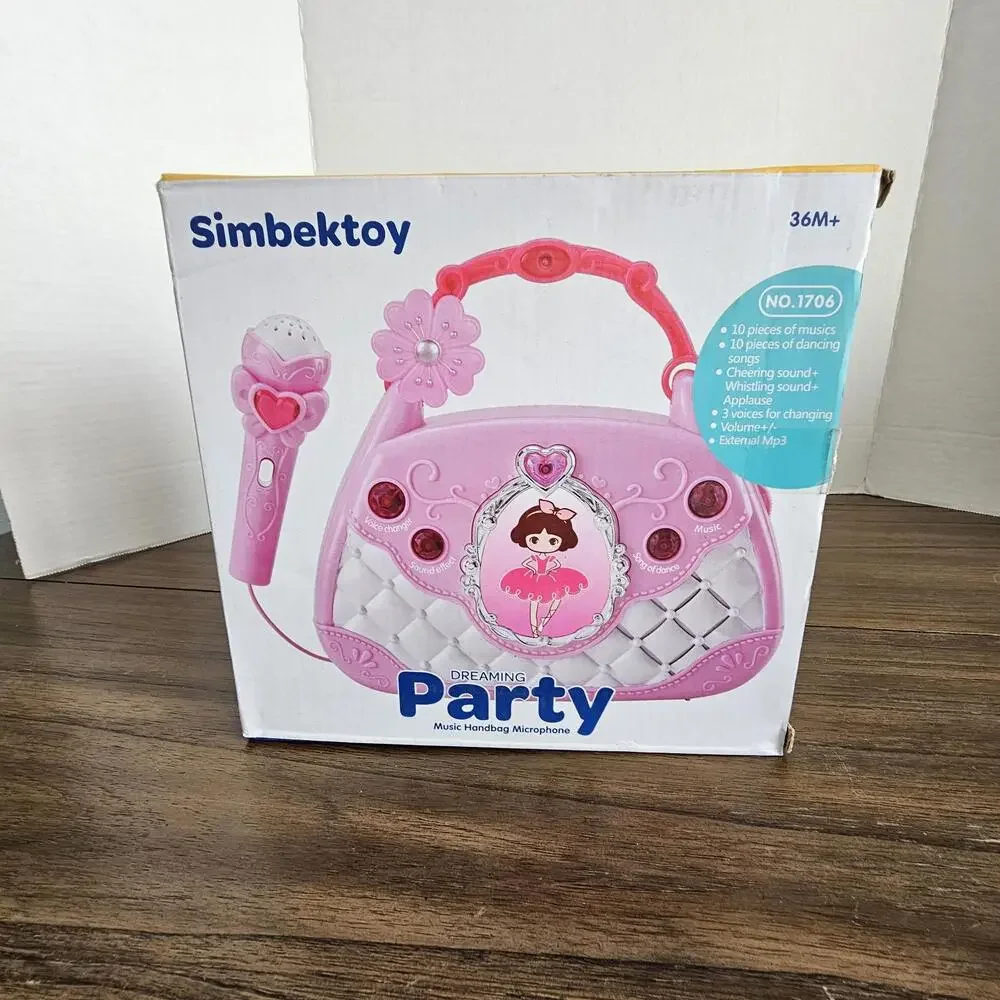 Simbektoy Dreaming Party Music Handbag Microphone Kids Toy NIB